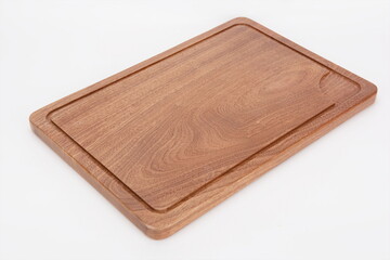 Natural wood cutting caseboard on a white background