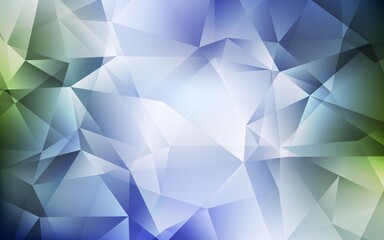 Fototapeta premium Light Blue, Green vector abstract mosaic background. Colorful illustration in polygonal style with gradient. Brand new style for your business design.