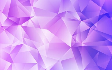 Fototapeta premium Light Purple vector gradient triangles pattern. Geometric illustration in Origami style with gradient. Brand new style for your business design.