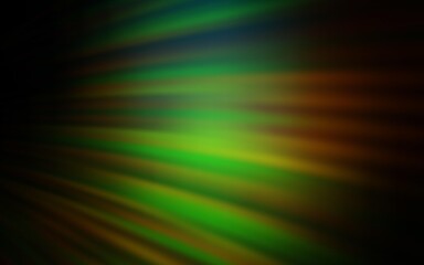 Dark Green, Red vector texture with curved lines. A circumflex abstract illustration with gradient. A completely new template for your design.