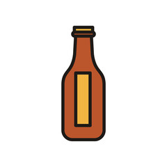 beer bottle drink international day fill style