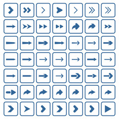 arrow sets icon vector symbol isolated illustration white background
