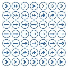 arrow sets icon vector symbol isolated illustration white background