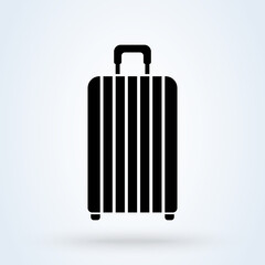 Airport baggage reclaim icon. Airplane luggage sign. Symbol, logo illustration.