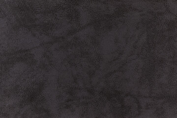 Black leather abstract background. Close up black leather texture. Black background
