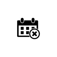 calendar icon vector symbol illustration isolated white background