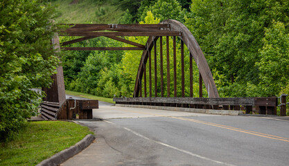 Mountain Lake Glorifying Bridge