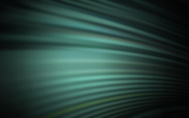 Dark Green vector backdrop with bent lines. Colorful geometric sample with gradient lines.  A completely new design for your business.