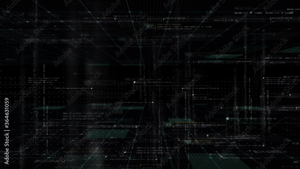 Poster futuristic digital generated motion abstract matrix cyber environment big data analytic artificial i
