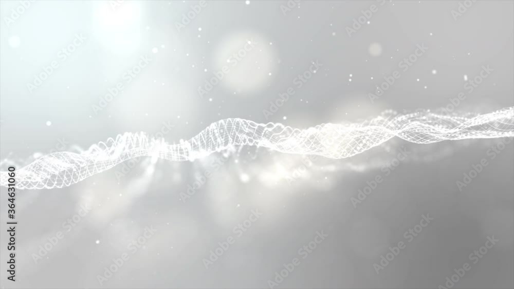 Poster futuristic digital generated motion abstract matrix particles de-focus grid in cyber space digital b