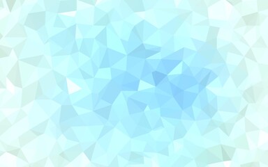 Light BLUE vector triangle mosaic background. Colorful illustration in abstract style with triangles. Best triangular design for your business.