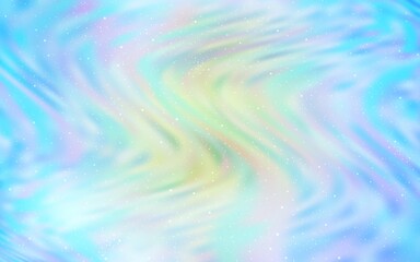 Fototapeta premium Light BLUE vector background with astronomical stars. Space stars on blurred abstract background with gradient. Pattern for futuristic ad, booklets.