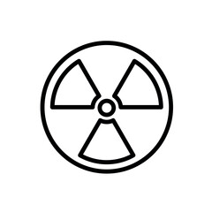 Radioactive icon vector design template illustration