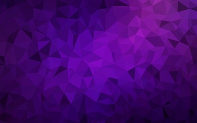Obraz premium Dark Purple, Pink vector polygonal pattern. Geometric illustration in Origami style with gradient. Textured pattern for your backgrounds.