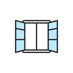 Open window icon design. vector illustration