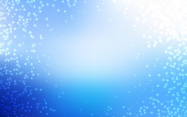 Obraz premium Light BLUE vector background with astronomical stars. Shining illustration with sky stars on abstract template. Pattern for astrology websites.