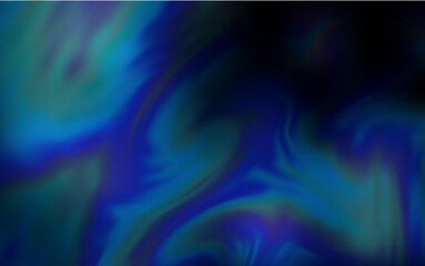 Dark BLUE vector blurred shine abstract template. Creative illustration in halftone style with gradient. Completely new design for your business.