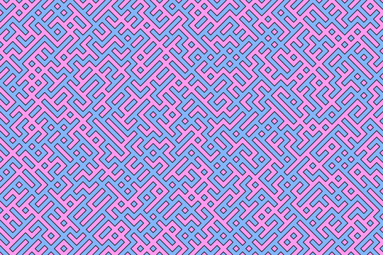 Maze pattern, 1 stroke layer and 2 fill layers