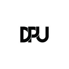 dpu letter original monogram logo design