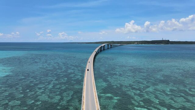 4Kドローン空撮・沖縄県・宮古島・伊良部大橋