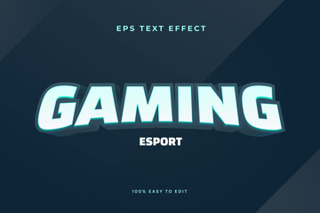 3d gaming esport logo text effects © pande/visulaco