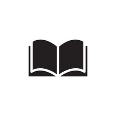 Book icon vector logo template flat style