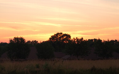Fototapeta na wymiar Midwestern sunset