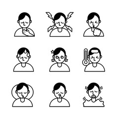 bundle of covid19 set icons