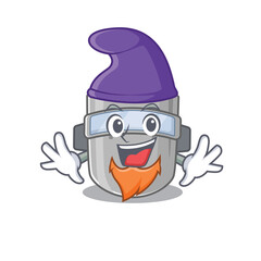 An adorable cartoon design of welding mask as an Elf fairytale character