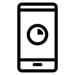 Business by mobile icon