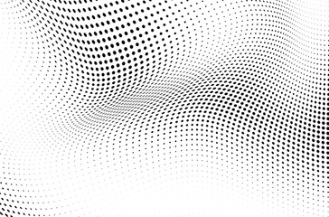 The halftone texture is monochrome. Vector chaotic background