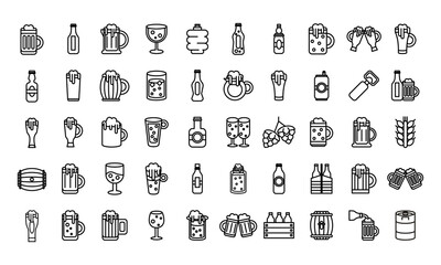 bundle of beer international day icons