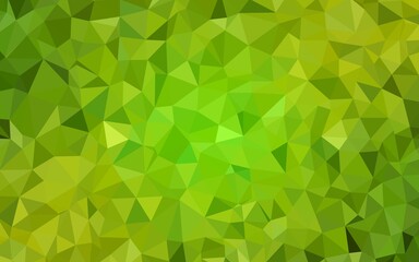 Fototapeta na wymiar Light Green, Yellow vector shining triangular background. Triangular geometric sample with gradient. Polygonal design for your web site.