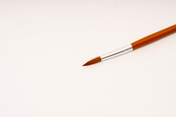 paintbrush with empty space for text on white background.