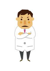 医者のイラスト。人物素材。医療関係。