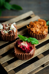 Assorted handmade chocolates with a variety of handmade fillings