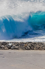 waves on the beach