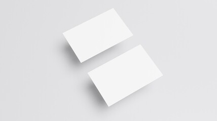 Business Two Cards  Mockup-3D Illustration-85x55mm