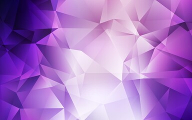 Fototapeta na wymiar Light Purple vector abstract mosaic backdrop. Colorful illustration in polygonal style with gradient. Textured pattern for your backgrounds.