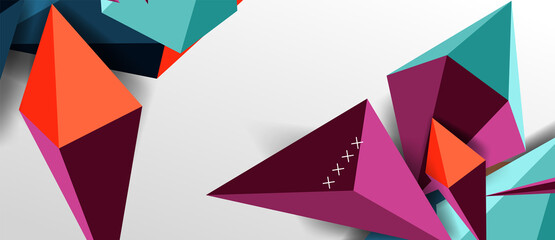 Trendy simple triangle abstract background, dynamic motion concept. Vector Illustration For Wallpaper, Banner, Background, Card, Book Illustration, landing page