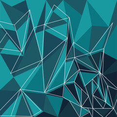 green color polygonal space background