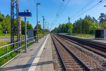 Bahnverbindung DB Regio Zugverspätung Brandenburg Berliner Umland Bahnstrecke Zugausfall Gleisbett...