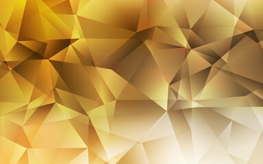 Light Orange vector abstract polygonal template. Modern abstract illustration with triangles. Template for cell phone's backgrounds.