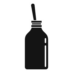 Cough syrup bottle icon. Simple illustration of cough syrup bottle vector icon for web design isolated on white background