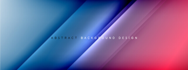 Motion concept neon shiny lines on liquid color gradients abstract backgrounds. Dynamic shadows and lights templates for text