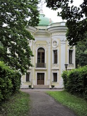 View of old  palace in summer park, Moscow