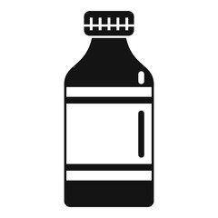 Medicine cough syrup icon. Simple illustration of medicine cough syrup vector icon for web design isolated on white background