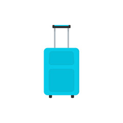 Luggage flat, bag icon, piece of cheese icon, vector illustration isolated on white background