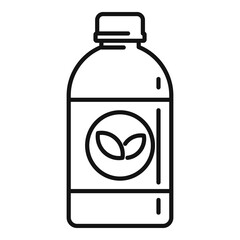 Plants cough syrup icon. Outline plants cough syrup vector icon for web design isolated on white background