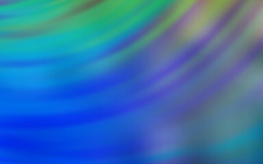 Light Blue, Green vector layout with curved lines. A sample with colorful lines, shapes. Colorful wave pattern for your design.